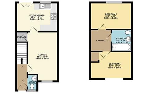 2 bedroom terraced house to rent, Plymouth PL6