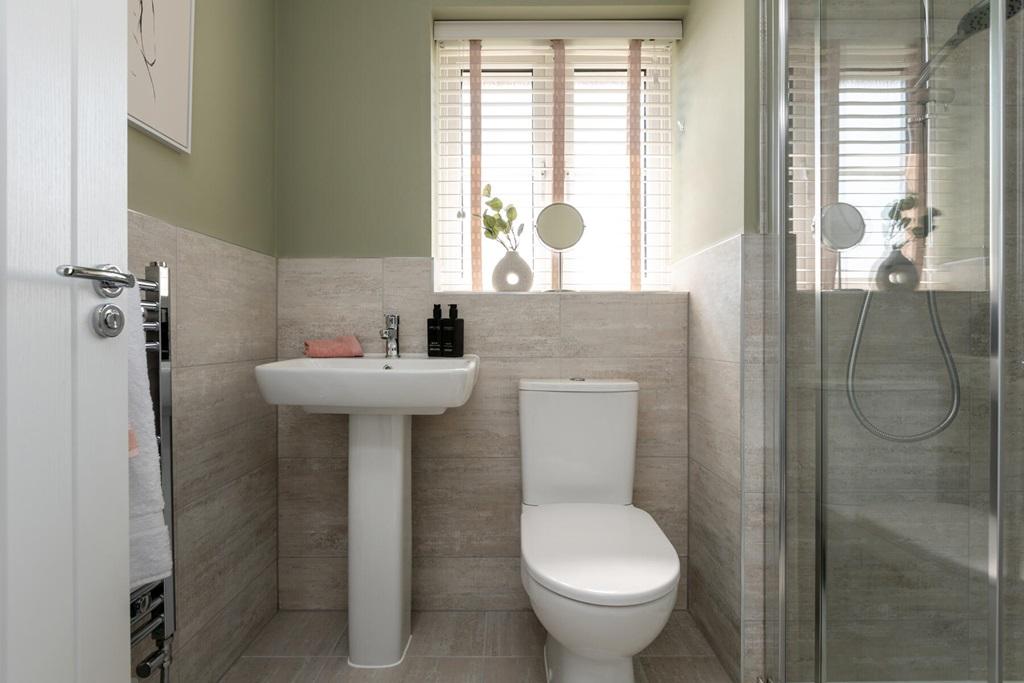 Benefitting from its own en suite shower room
