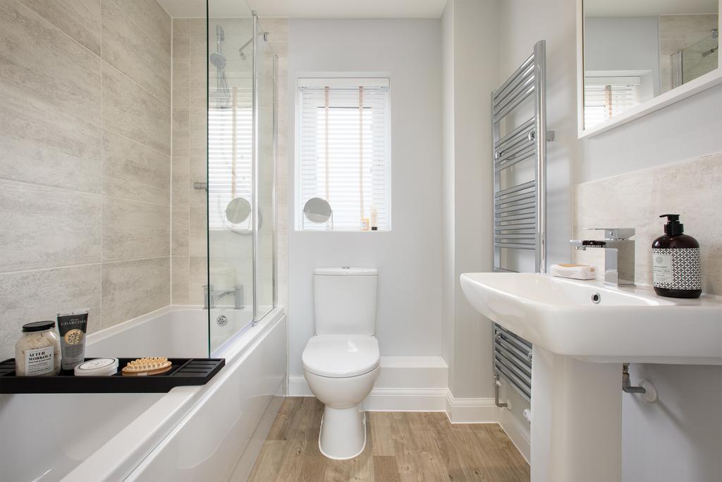 Family bathroom in the Maidstone 3 bedroom home