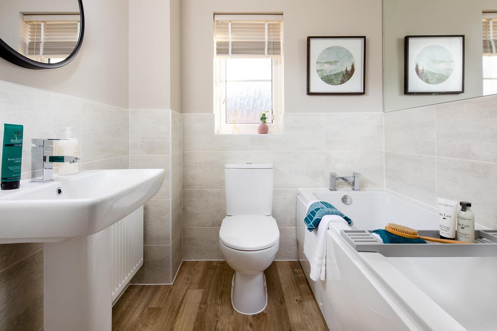 Family bathroom in the Maidstone 3 bedroom home