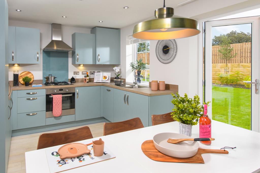 Open kitchen inside 3 bedroom Ellerton home
