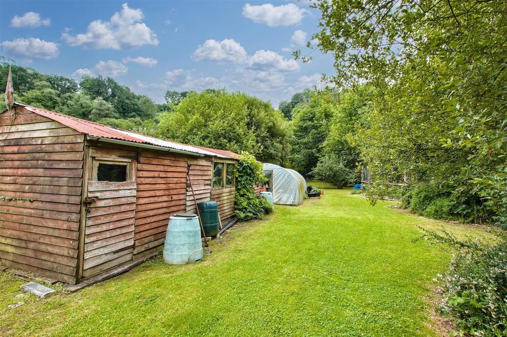 Rear Garden Sheds and growing area