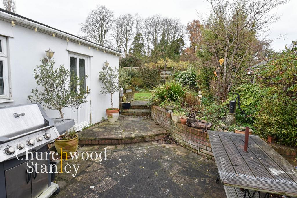 Patio and garden beyond
