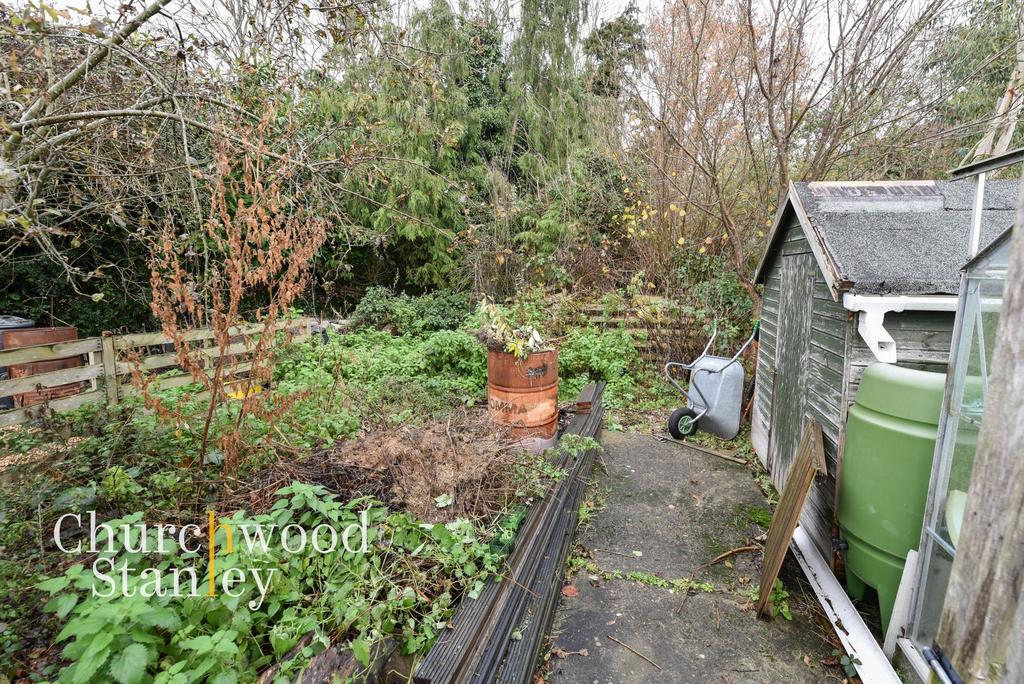 Allotment, shed, greenhouse