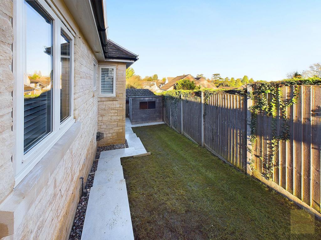 View to lawn area at the rear of the property