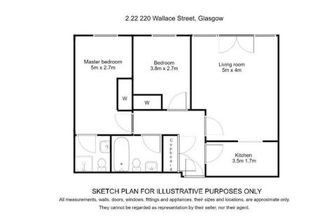 2 bedroom flat for sale, Wallace St, Flat 2-26, Glasgow G5