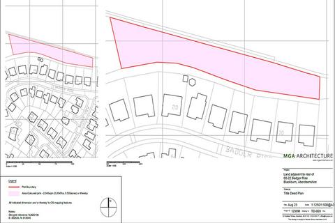 Land for sale, adjacent to rear of 08-22 Badger Rise, Blackburn, Aberdeenshire AB21