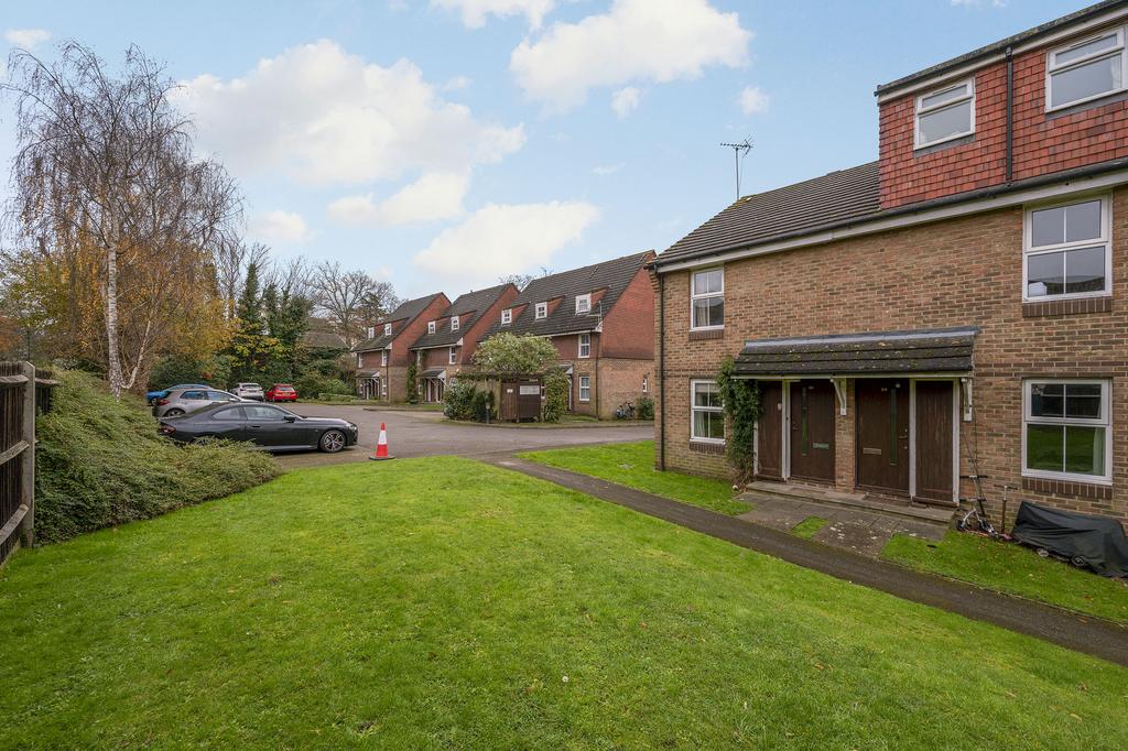 Lawn behind flat