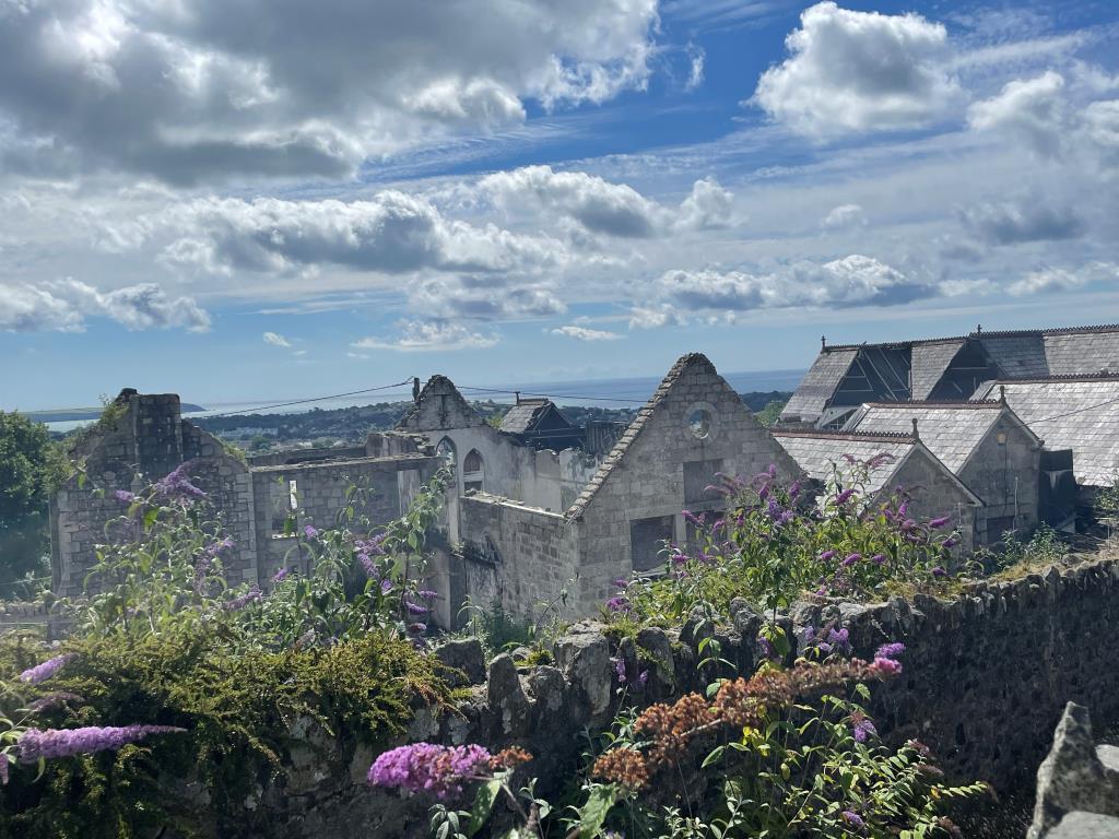 View from Treverbyn Road with view of the sea in t