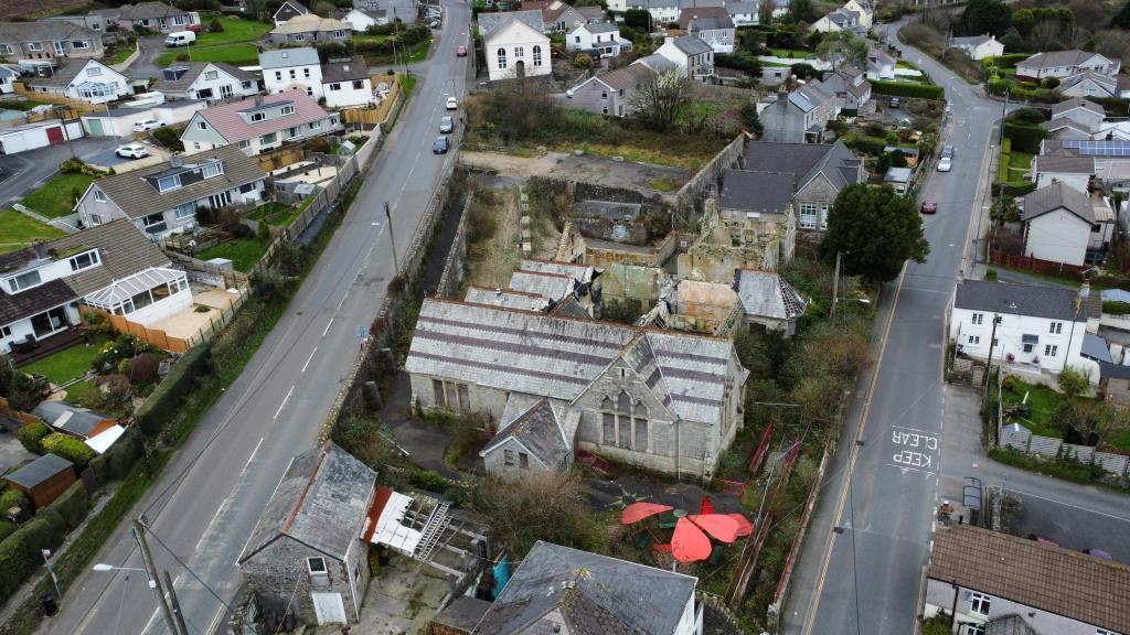 Aerial photo of Lot from alternative angle showing