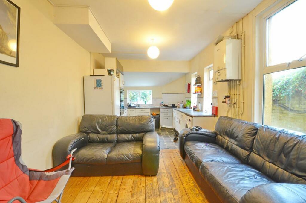 A spacious and inviting large living room with ...