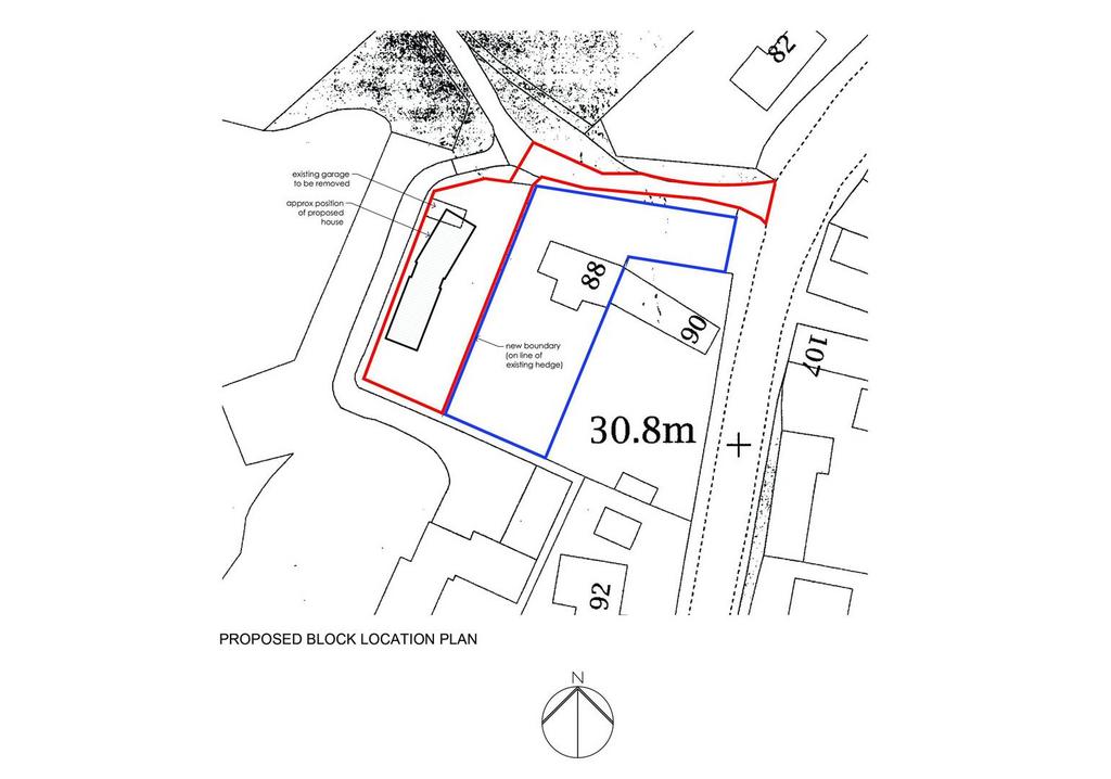 Location block plan existing and proposed 6448960.