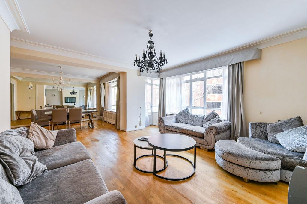 Open-plan living area, open plan living