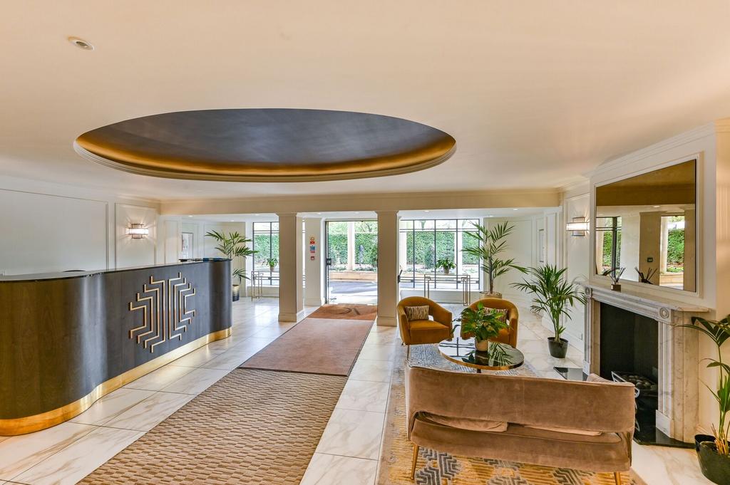 Reception room, fireplace