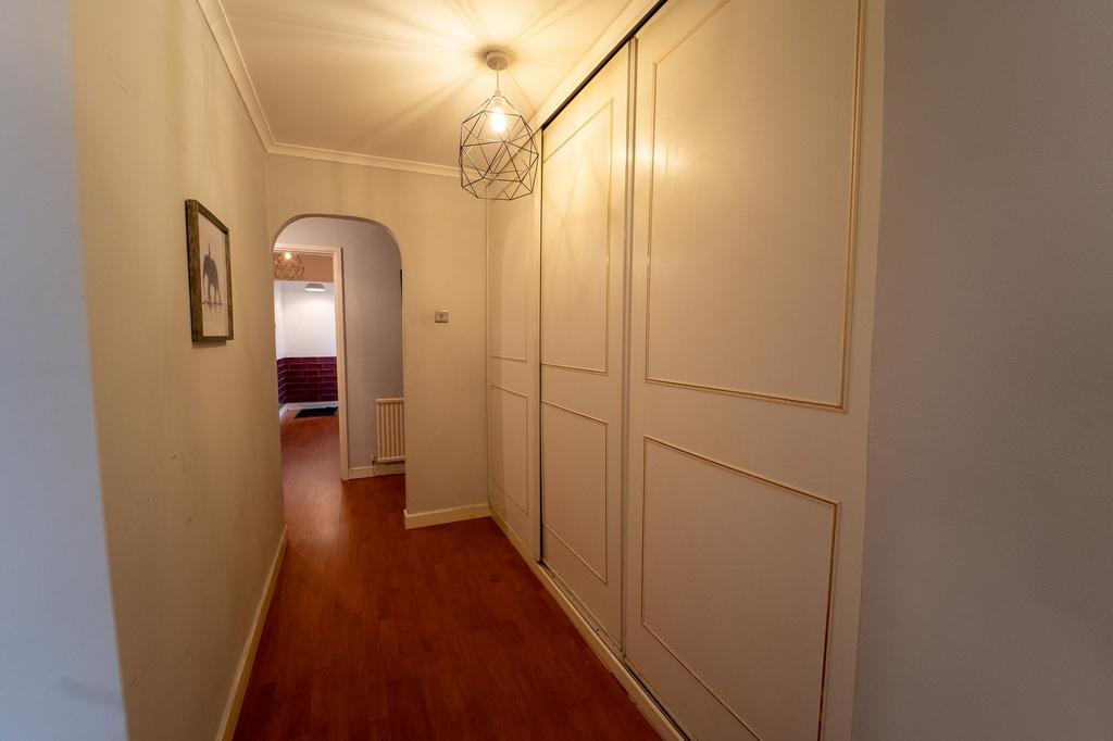 Hallway with storage