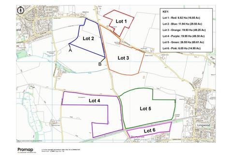 Farm land for sale, LOT 2 - 11.94 Ha (29.50 Ac) Arable Land, Hemblington Road, Blofield, Norfolk, NR13 4LT