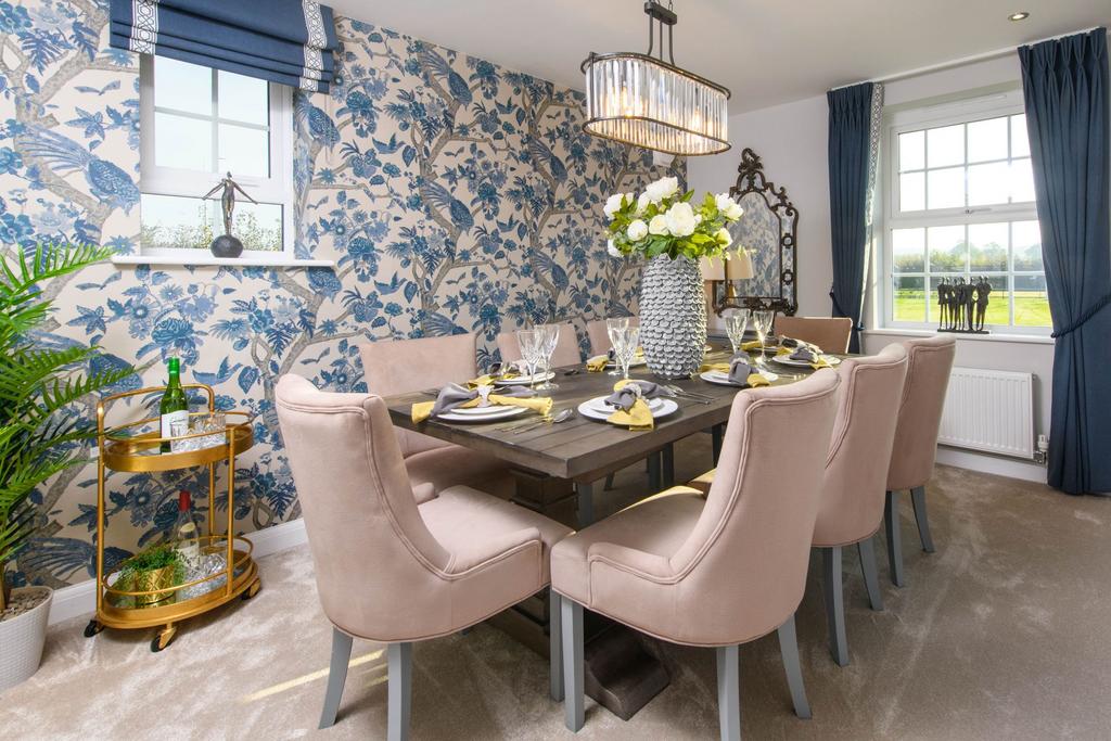 Dining room in the Moreton Show home