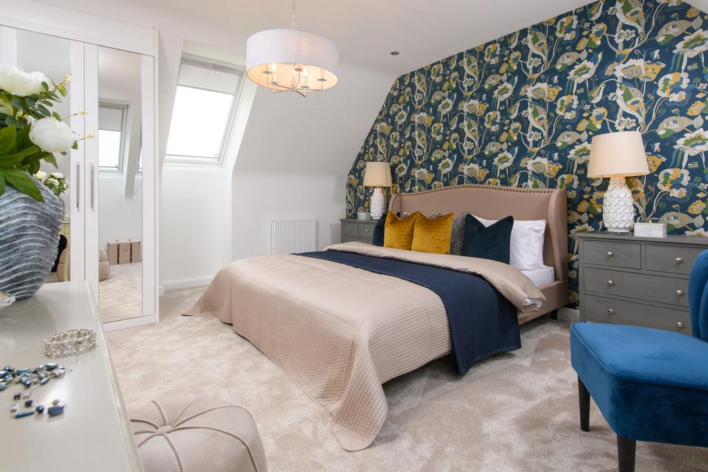 Double bedroom in the Moreton Show home