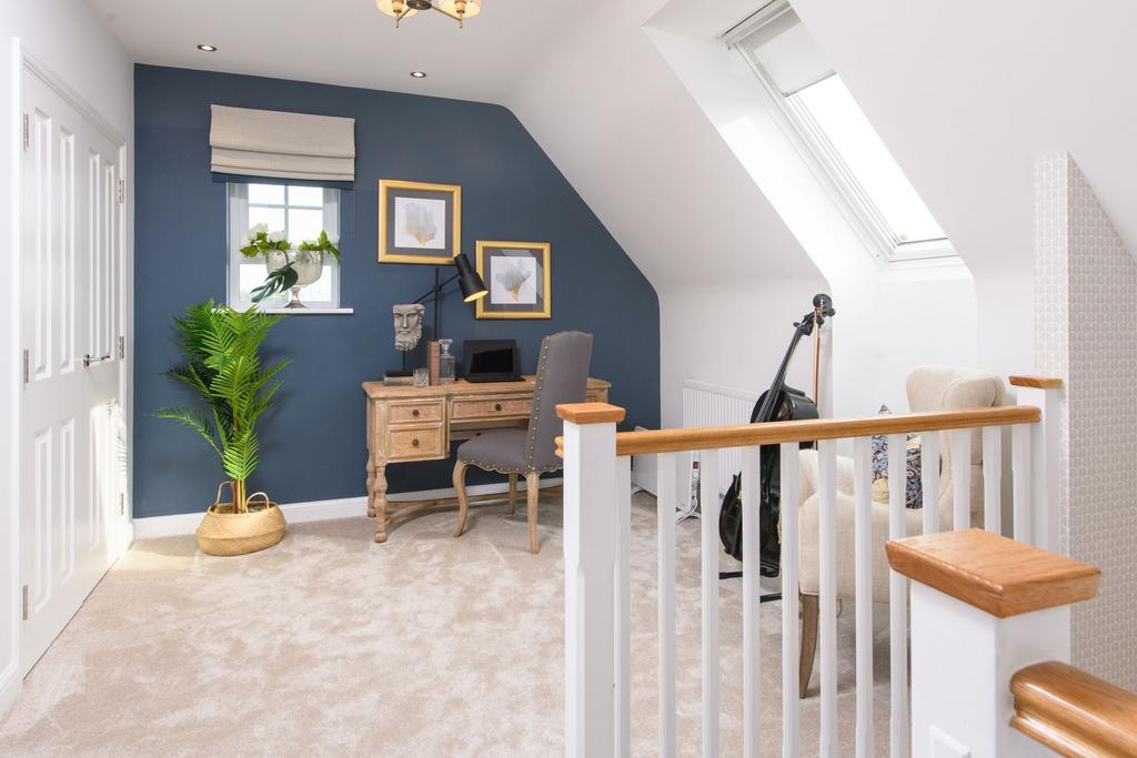 Third floor landing in the Moreton Show home