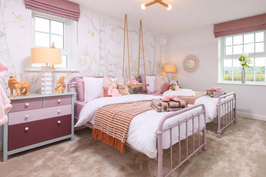 Double bedroom in the Moreton Show home