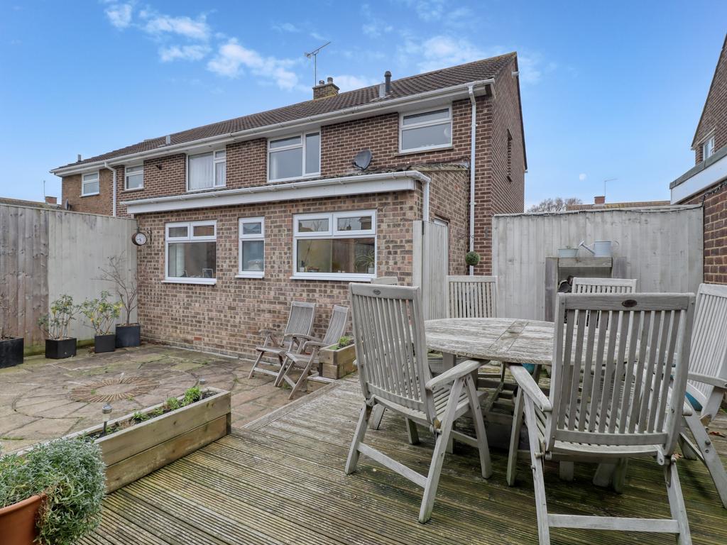 Rear of house