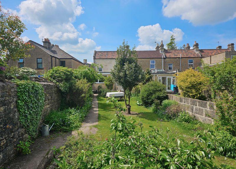 Rear garden to house