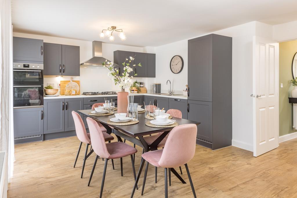 Kitchen and dining room in a 4 bedroom Ingleby