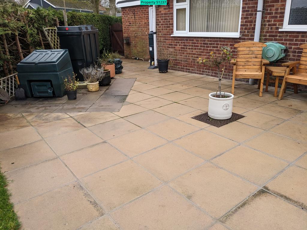 Rear patio