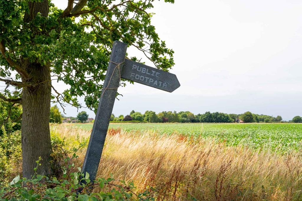 Plenty of public footpaths and trails to explore