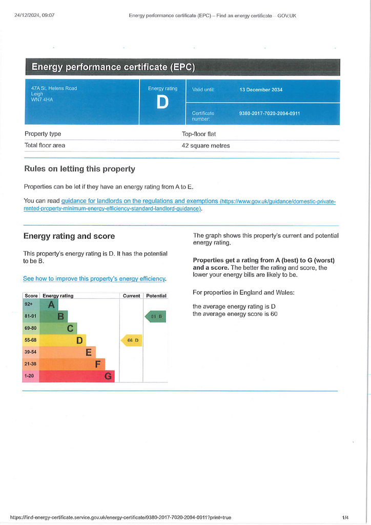 EPC (Contains public sector information licensed under the Open Government Licence v3.0.)