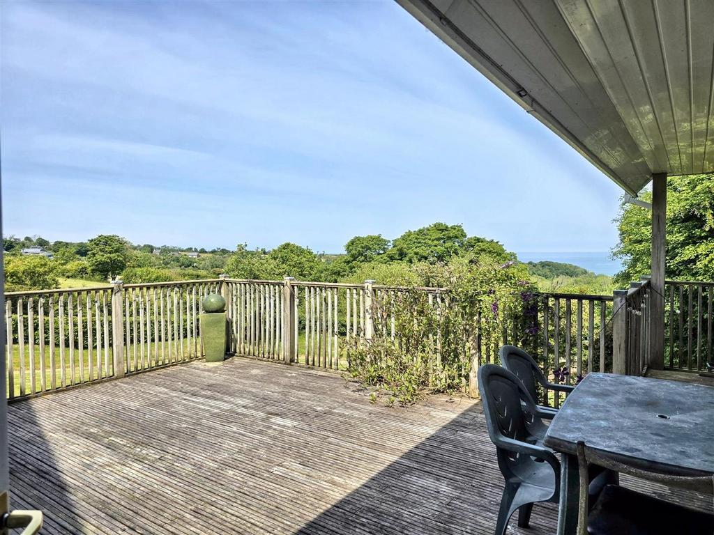 Decking and sea views