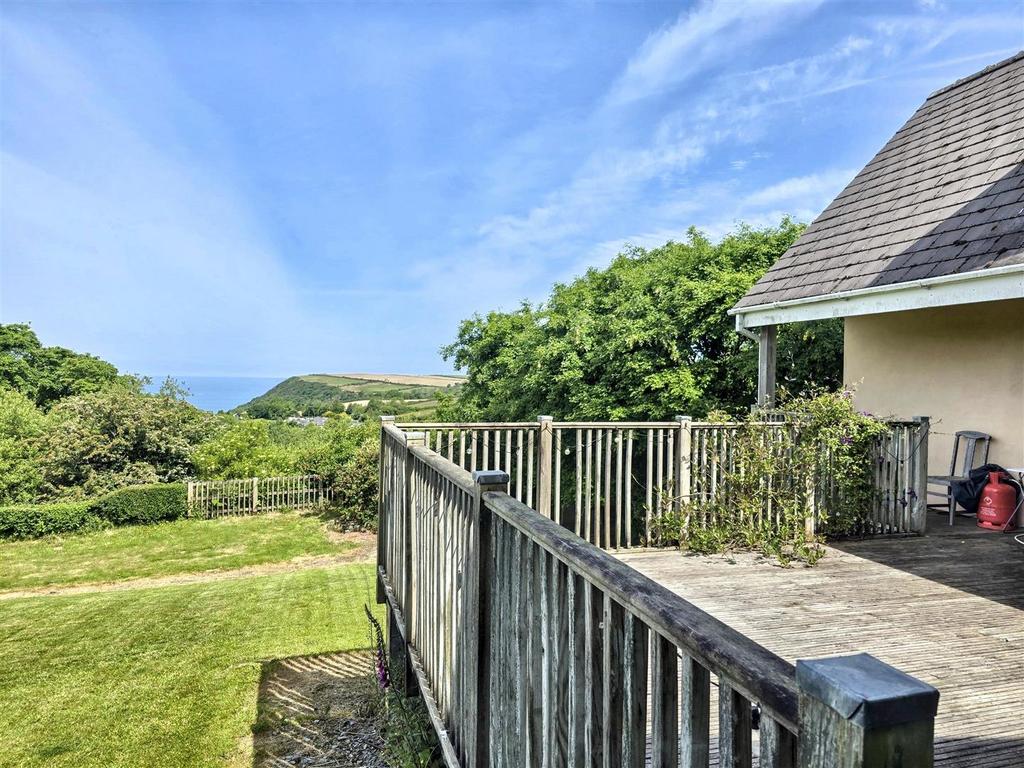 Decking and sea views