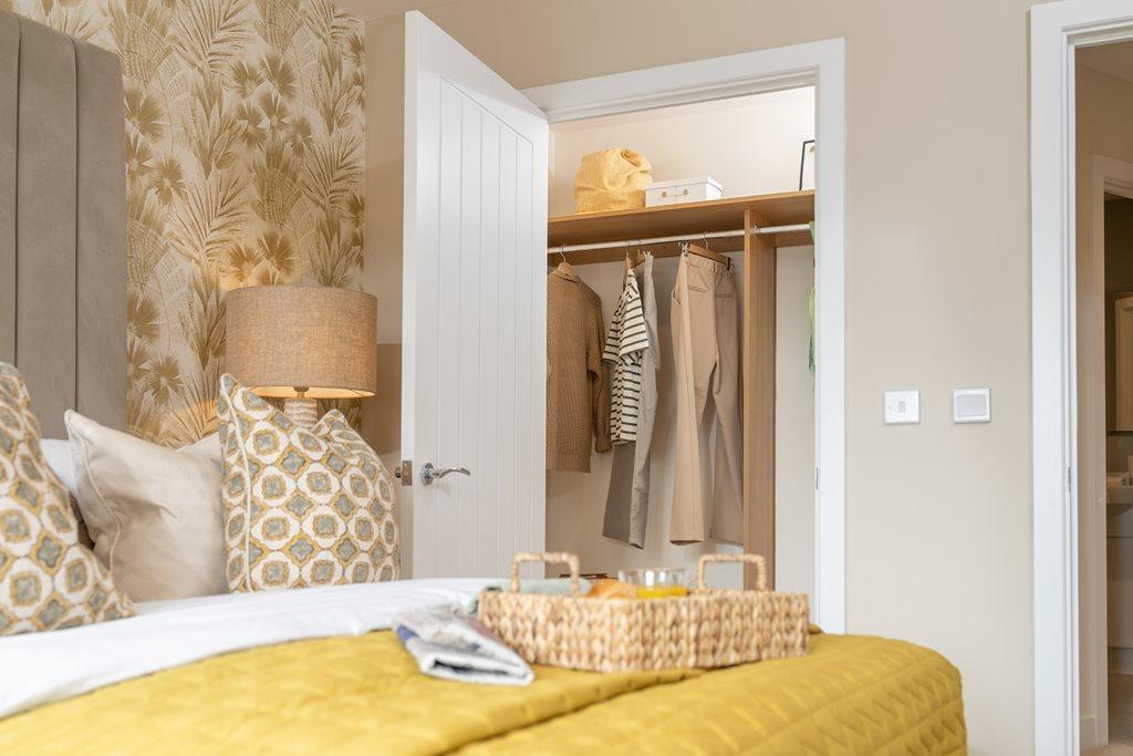 Show home walk-in wardrobe