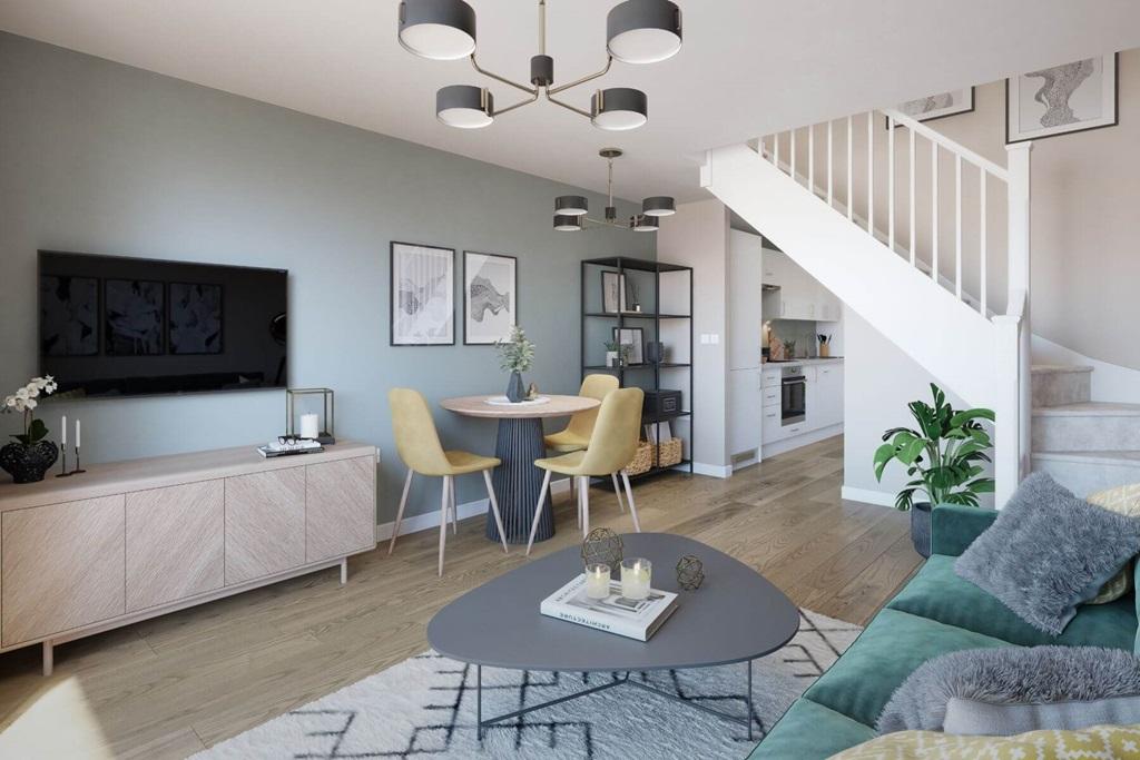 Relax in the spacious and open-plan...
