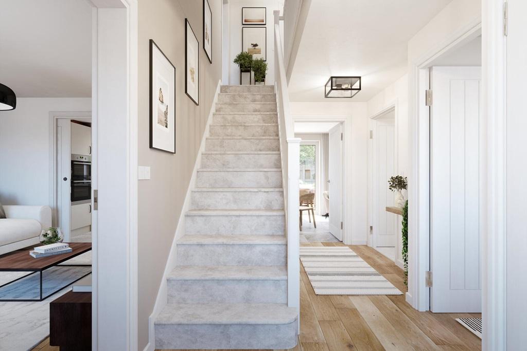 A welcoming and spacious hallway