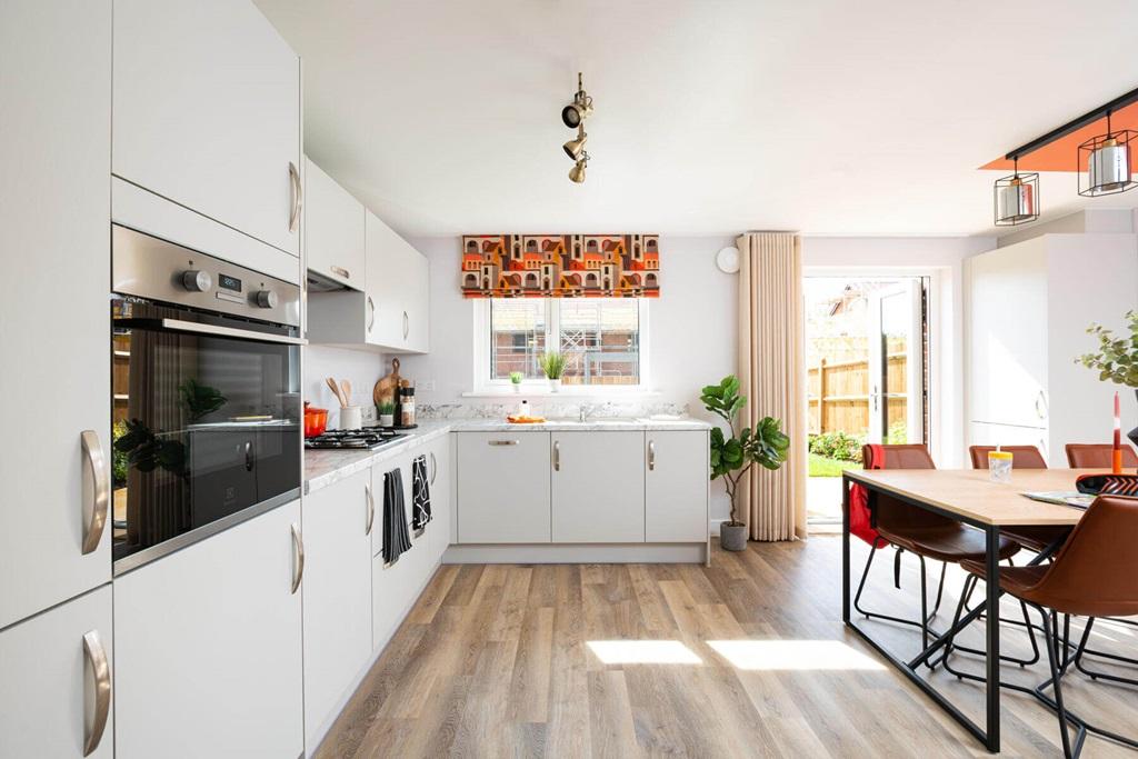 A brand new, modern kitchen is ready to go from...