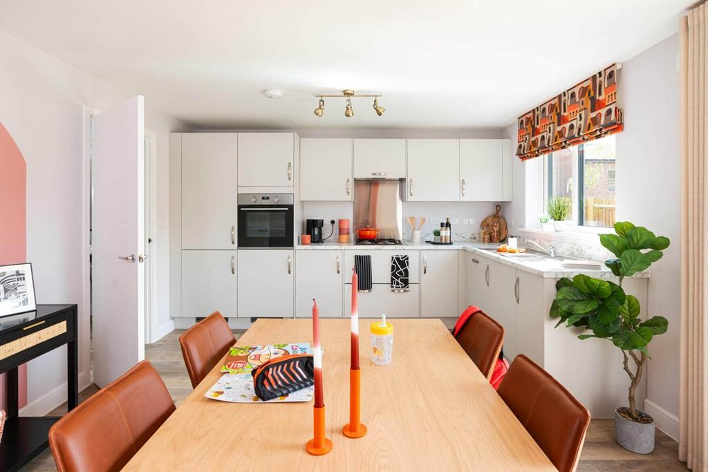 Open plan kitchen and dining area is perfect...