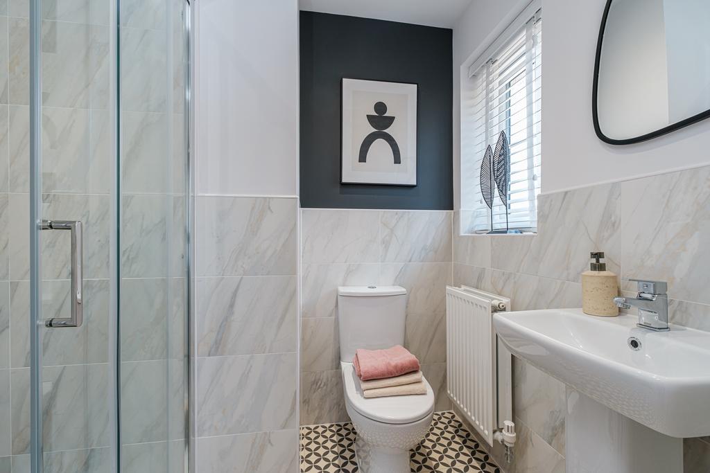 Interior view of the en suite in 3 bed...