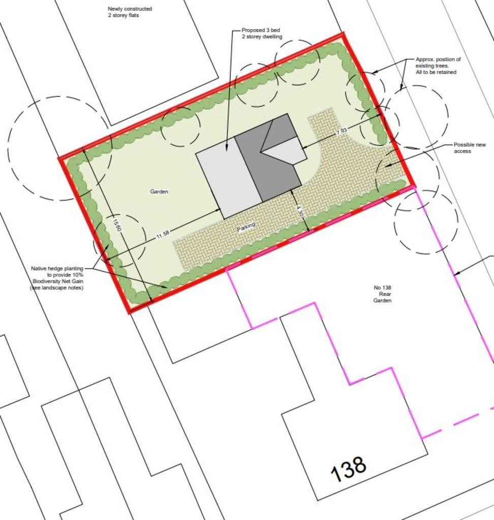 Building Plot, R/o 138 Winsover Road... Land - £99,500