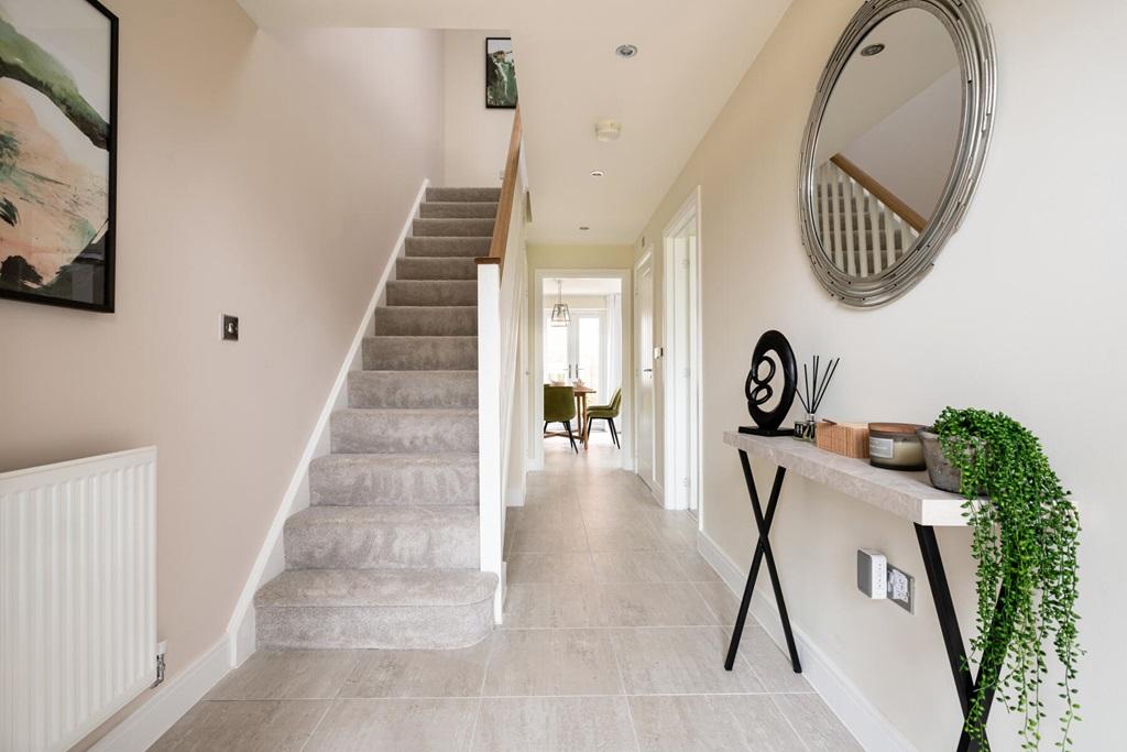 A welcoming and spacious hallway