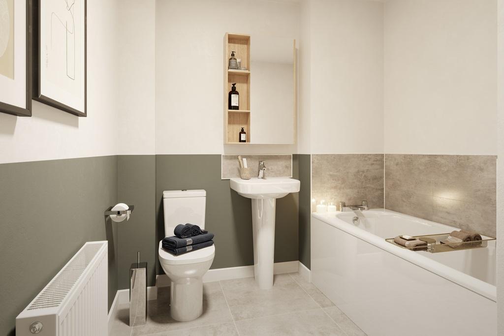 EEnergy efficient family bathroom