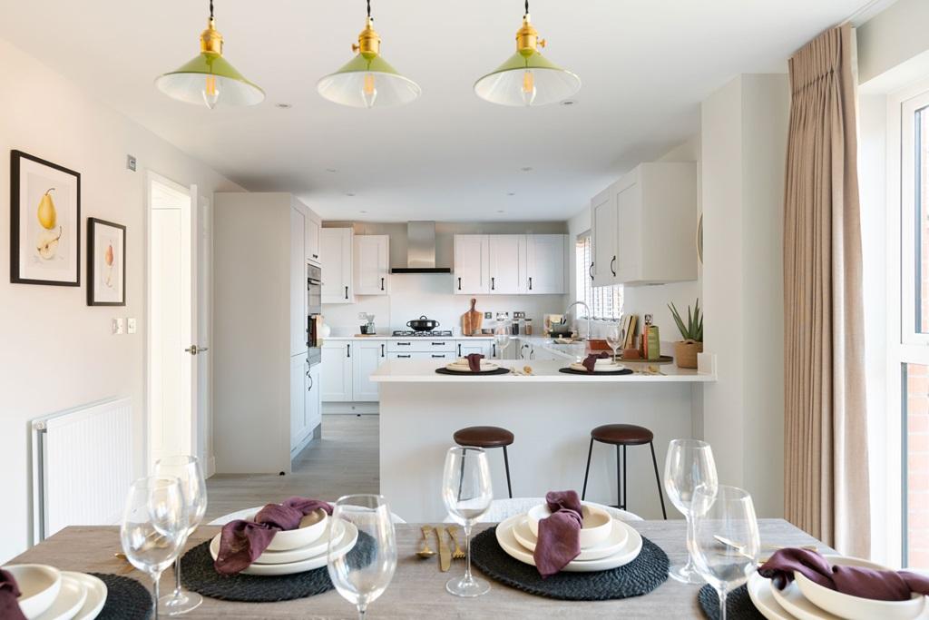 Spacious kitchen/dining area