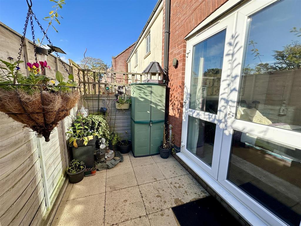 French doors from bedroom