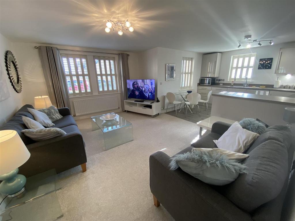 Open plan lounge   kitchen