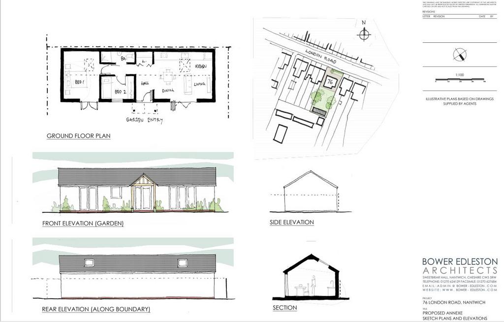 76 London Road   proposed annexe sketch plans and