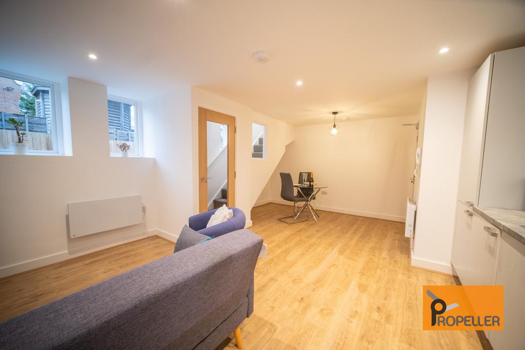 Open-plan living area, open plan living