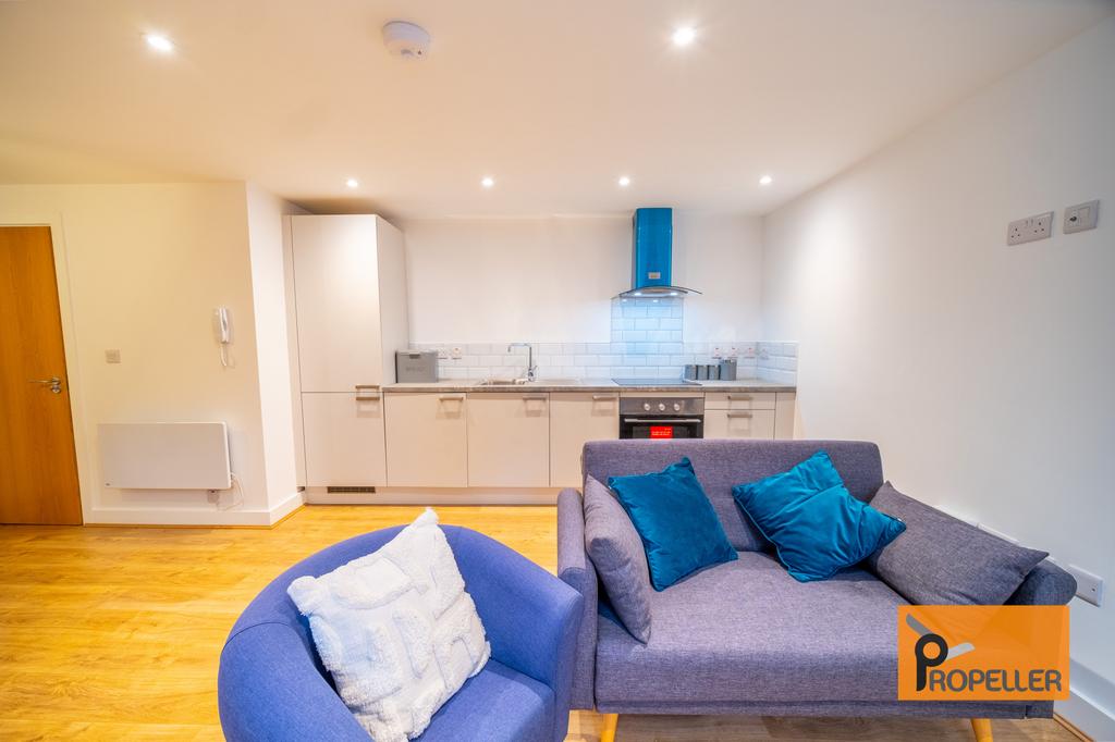 Open-plan living area, open plan living