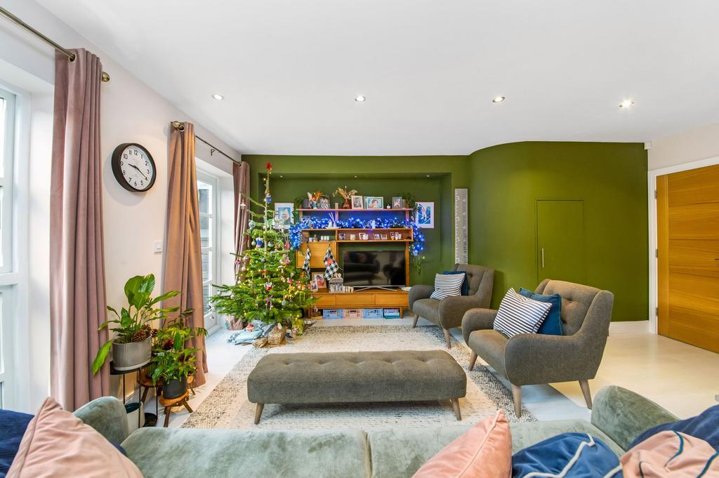 Open plan living dining room