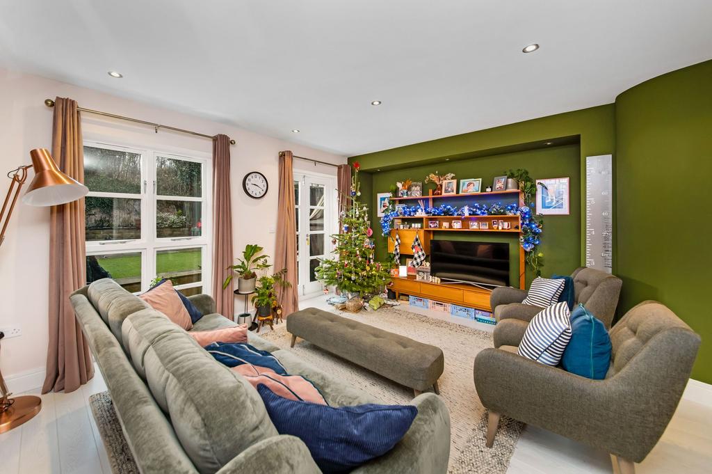 Open plan living dining room