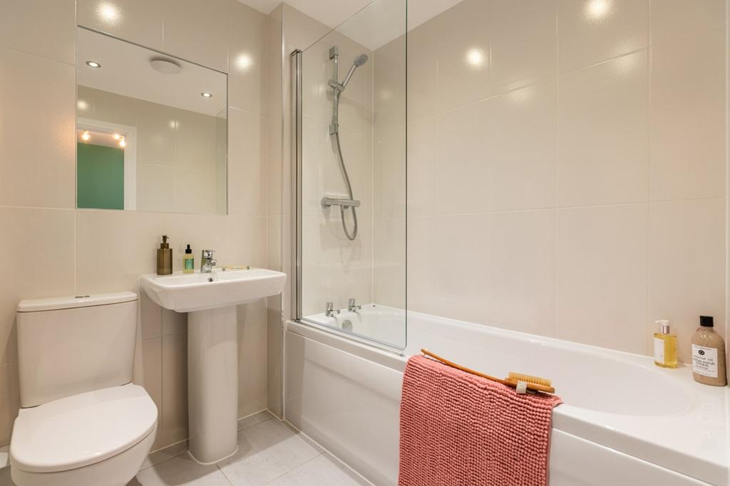 The main bathroom provides a tranquil escape